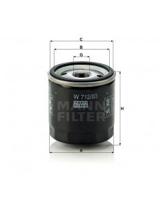 Tepalo filtras W 712/83 2