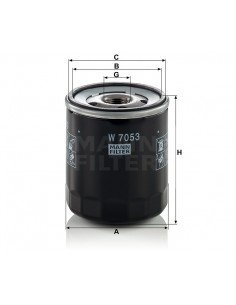 Tepalo filtras W 7053 2
