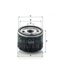 Tepalo filtras W 77 2