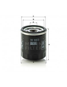 Tepalo filtras W 68/3 2