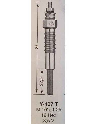 Žvakė pakaitinimo NGK Y-107T  1253